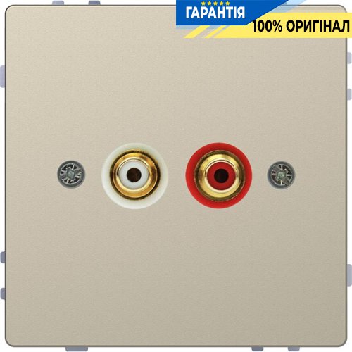 Аудиоразъем с мод. тюльпан D-Life «Сахара» Merten MTN4350-6033