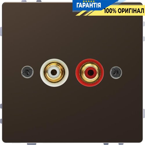 Аудиоразъем с мод. тюльпан D-Life «Мокко» Merten MTN4350-6052