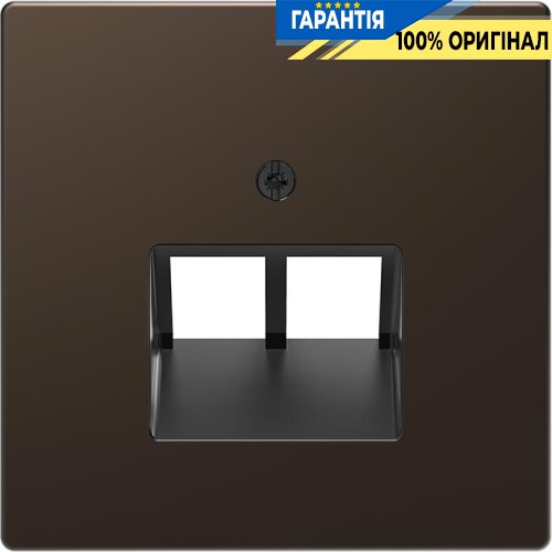 Центральна панель D-Life для 2*RJ45 «Мокко» Merten MTN4522-6052