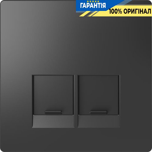 Центральна панель D-Life для 2-мод. роз'ємів «Антрацит» Merten MTN4572-6034