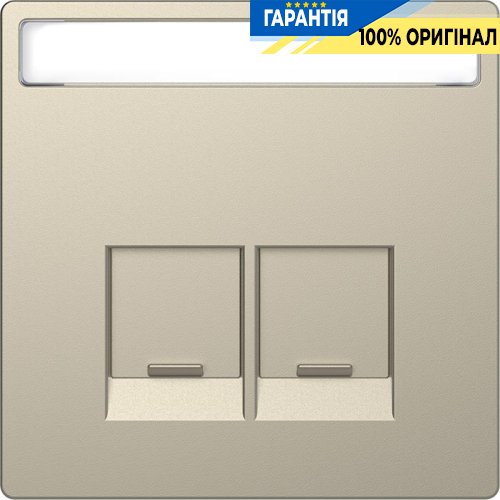 Центральна панель D-Life для 2-мод. роз'ємів RJ Сахара Merten MTN4574-6033