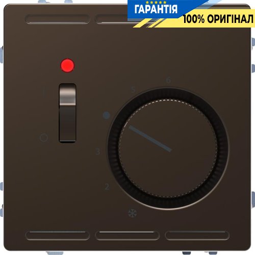 Терморегулятор с выкл. D-Life Merten MTN5760-6052 «Мокко»