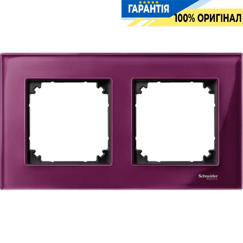 Рамка скло 2-а, «Рубін», Merten M-Elegance MTN4020-3206