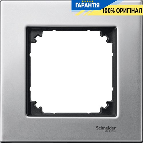 Рамка метал 1-а, «Платина», Merten M-Elegance MTN403160