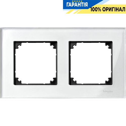 Рамка скло 2-а, «Діамант», Merten M-Elegance MTN404219