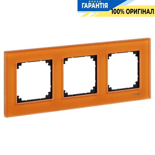 Рамка стекло M-Elegance 3-я., «Кальцит», Merten MTN404302