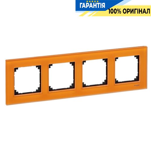 Рамка стекло M-Elegance 4-я., «Кальцит», Merten MTN404402