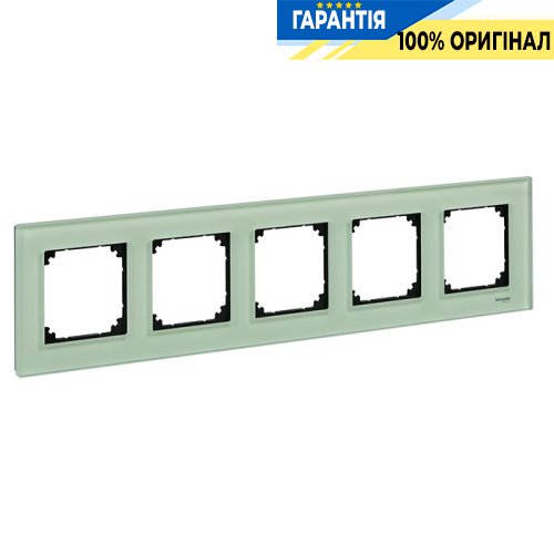 Рамка стекло M-Elegance 5-я., «Изумруд», Merten MTN404504