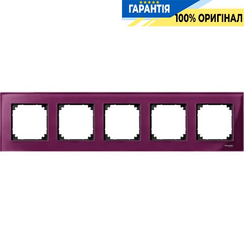 Рамка стекло M-Elegance 5-я., «Рубин», Merten MTN4050-3206