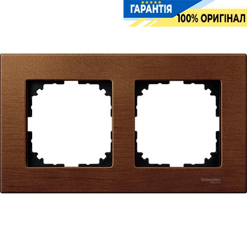 Рамка дерево 2-а, «Вишня», Merten M-Elegance MTN4052-3472