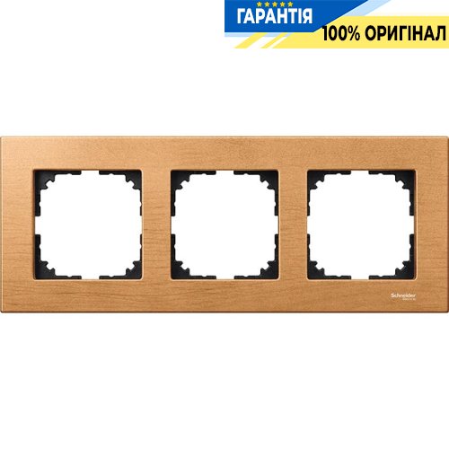 Рамка дерево 3-а, «Бук», Merten M-Elegance MTN4053-3470