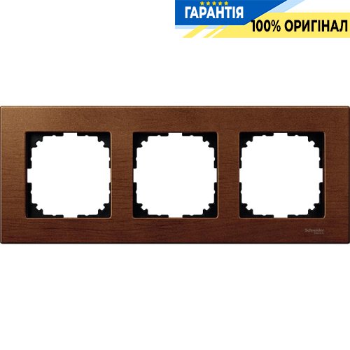 Рамка дерево M-Elegance 3-я., «Вишня», Merten MTN4053-3472