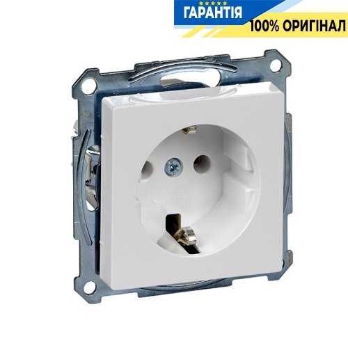 Розетка із заземленням Merten SM MTN2301-0325 активний білий