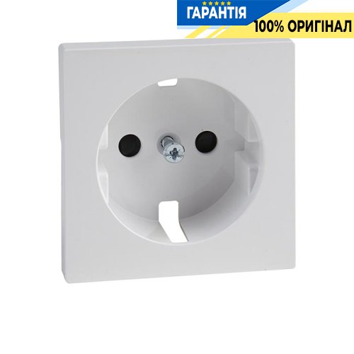 Накладка розетки з з/к і шторками Merten SM MTN2330-0325 активний білий