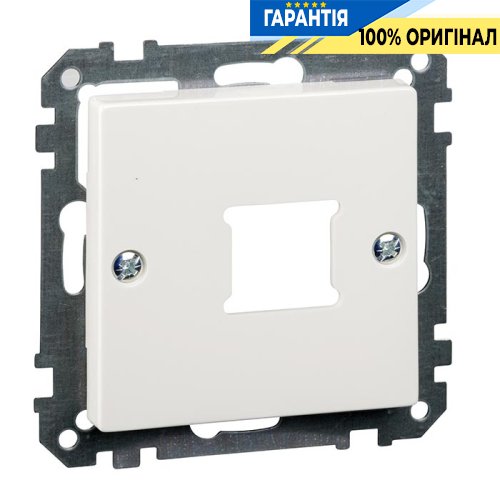 Панель розеток RJ11 / RJ45, 1-а Merten SM MTN291519 полярно-білий