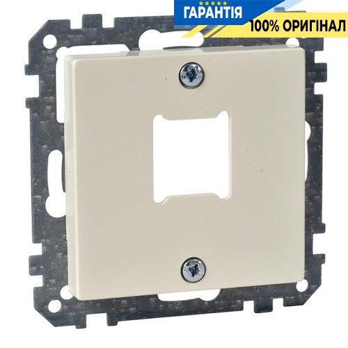 Панель розеток RJ11 / RJ45, 1-а Merten SM MTN291544 бежевий глянець