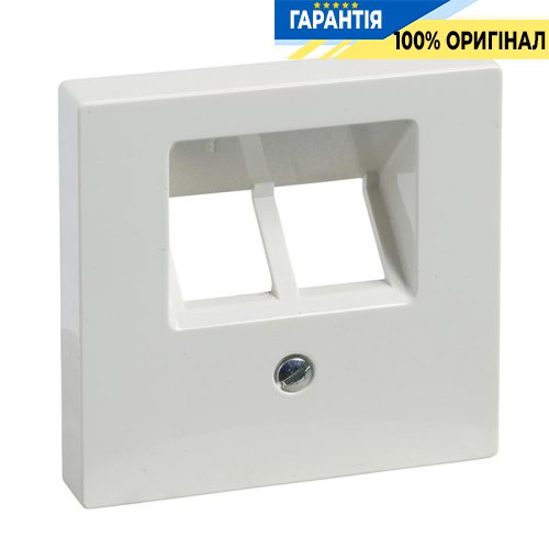 Панель розетки TF / PC 2-а Merten SM MTN296119 полярно-білий