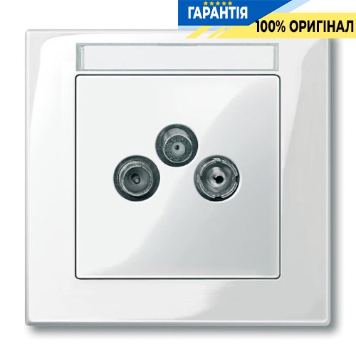 Панель розетки TV-FM-SAT Merten SM MTN296719 полярно-білий
