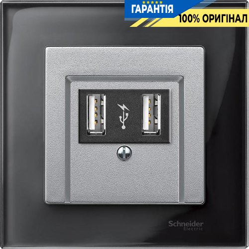 Накладка телекоммуникацонной розетки ТАЕ, Merten SM MTN297960 алюминий