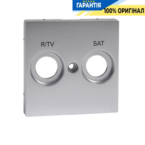 Панель розеток R/TV+SAT, Merten SM MTN299260 алюминий