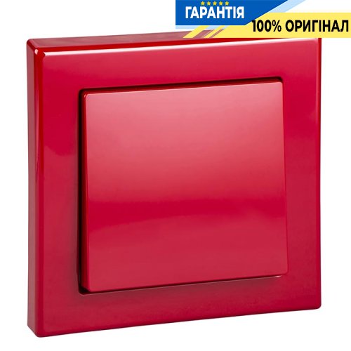 Клавіша JUMBO, рубіново-червона Merten SM MTN3341-1406