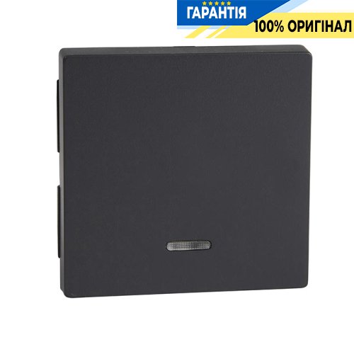 Клавиша 1-я с подсветкой Merten SM MTN431014 антрацит