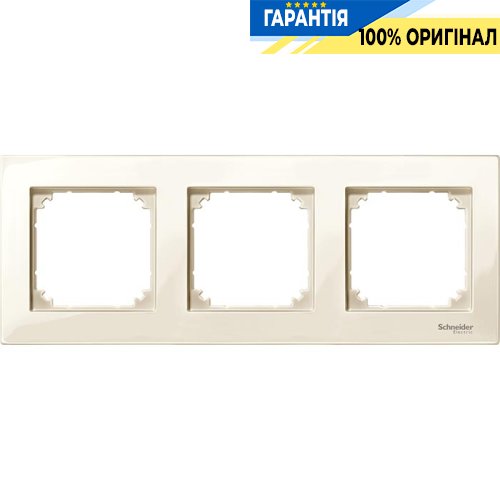 Рамка 3-постовая Merten M-PLAN MTN515344 бежевый