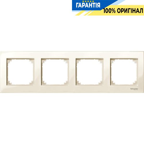 Рамка 4-а Merten M-PLAN MTN515444 бежевий