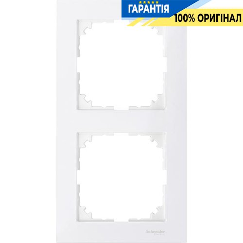 Рамка 2-постовая Merten M-PURE MTN4020-3619 полярно-белый