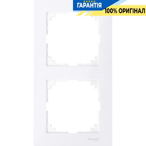 Рамка 2-постовая Merten M-PURE MTN4020-3625 активный белый