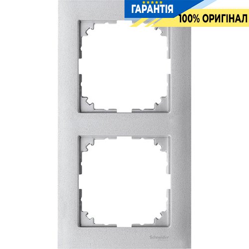 Рамка 2-а Merten M-PURE MTN4020-3660 алюміній