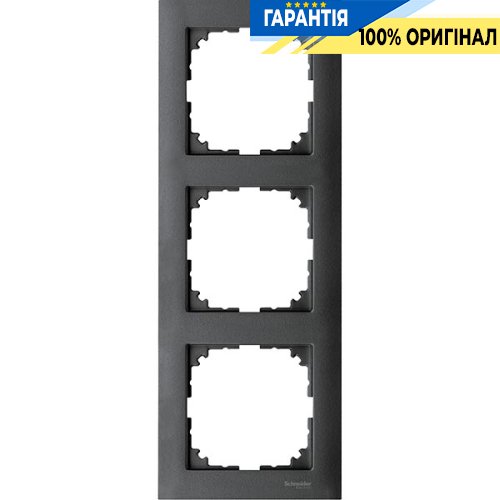 Рамка 3-постовая Merten M-PURE MTN4030-3614 антрацит