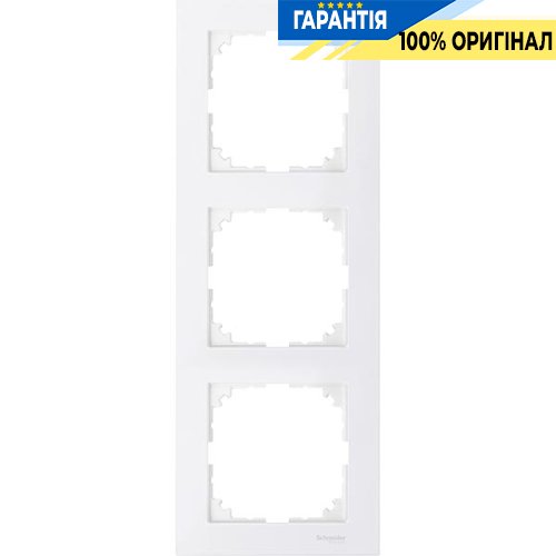 Рамка 3-постовая Merten M-PURE MTN4030-3619 полярно-белый