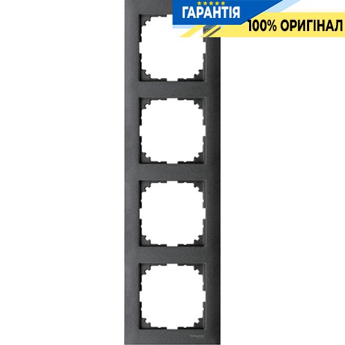 Рамка 4-постовая Merten M-PURE MTN4040-3614 антрацит