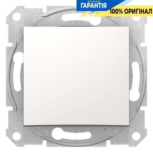 Вимикач 1-клавішний (слонова кістка) Sedna Schneider Electric SDN0100123