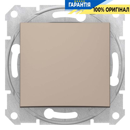 Вимикач 1-клавішний (титан) «Sedna» Schneider Electric SDN0100168