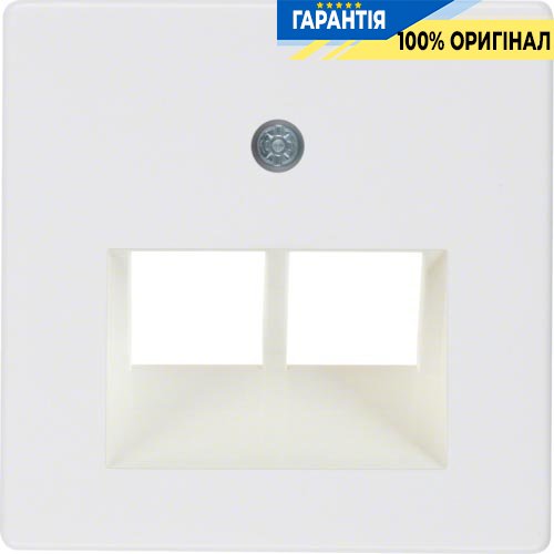 Накладка для розетки UAE / E-DAT, пол. біла Berker S.1 / K.1 / ARSYS 146909