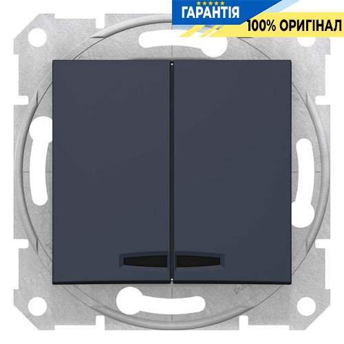 Выключатель 2-кл. с подсветкой графит «Sedna» — Schneider Electric SDN0300370