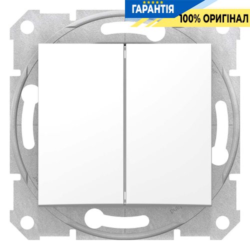 Вимикач 2-кл прохідний (білий) Sedna Schneider Electric SDN0600121