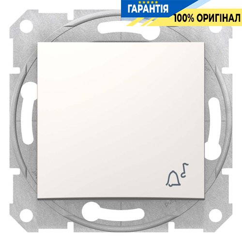 Кнопка "Звонок" цвет слоновая кость Sedna Schneider Electric SDN0800123