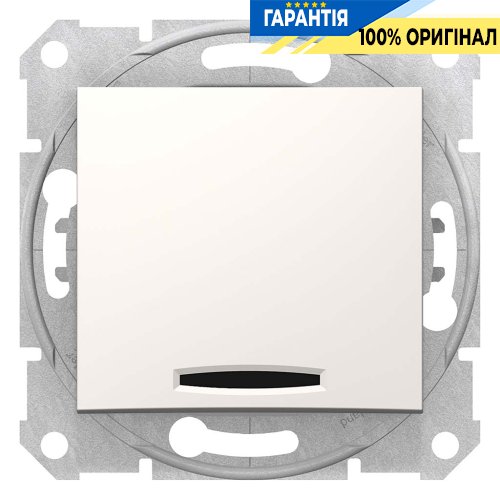 Выключатель 1-кл с подсветкой цвет слоновая кость Sedna Schneider Electric SDN1400123