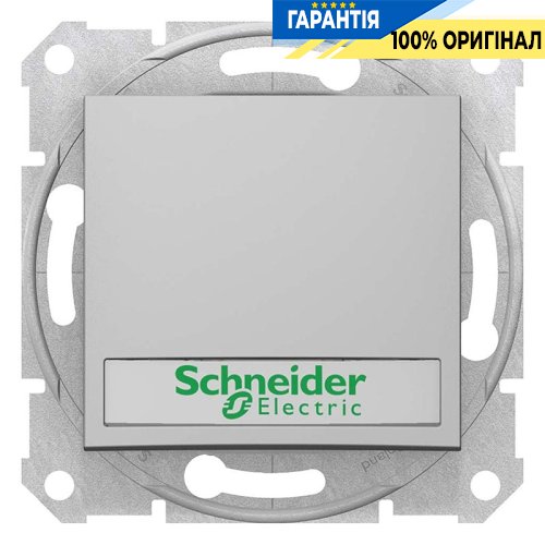Кнопка з підсвічуванням з полем для напису (алюміній) Schneider Electric SDN1600360