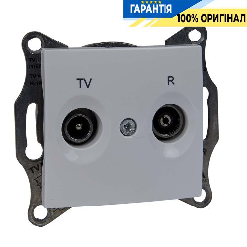 Розетка телевизионная TV-R конечная цвет белый Sedna Schneider Electric SDN3301621