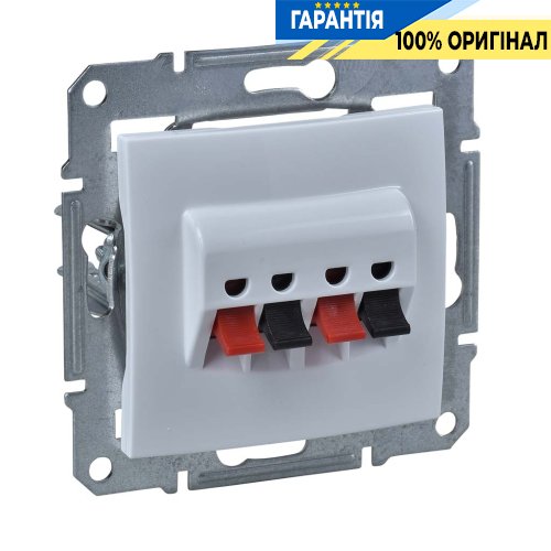 Розетка для динамиков «стерео» Sedna, цвет белый Schneider Electric SDN5400121