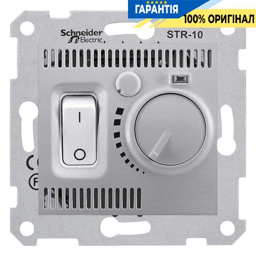 Термостат комнатный цвет алюминий Schneider Electric SDN6000160