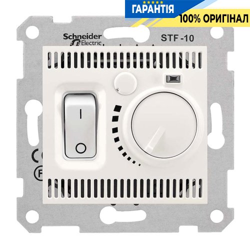 Термостат теплої підлоги (слонова кістка) Sedna Schneider Electric SDN6000323