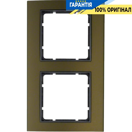 Рамка 2-а коллекция B.3, цвет «коричневый/антрацит матовый», Berker 10123001