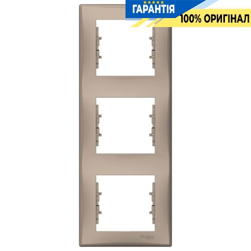 Рамка 3-а вертикальна (титан) «Sedna» Schneider Electric SDN5801368