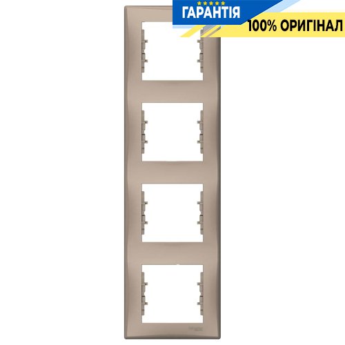 Рамка 4-а вертикальная цвет титан «Sedna» Schneider Electric SDN5802068