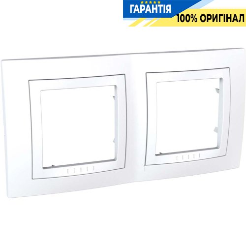 Рамка 2-а Schneider Electric Unica Basic MGU2.004.18, Білий